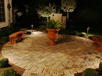 Landscape lighting for decks and patios